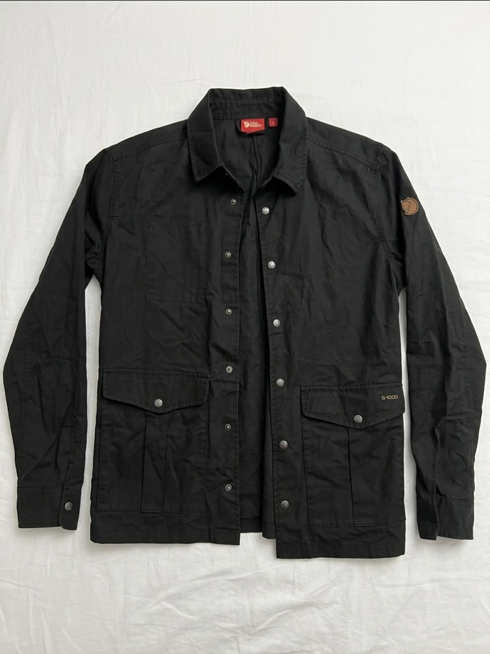 Fjallraven Black Lightweight Shirt Jacket